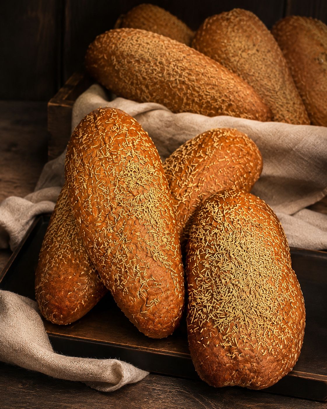 Dönerbrot Roggensauerteig Rosmarin für Gastronomie